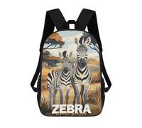 sinyumoney Zebra Family in Savannah Mochila Escolar Impresa En 3D Para Niños Mochilas De Viaje De Alta Capacidad Bolsas Para Libros Mochila Escolar Para Niños Mochila 17inch