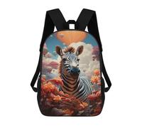 sinyumoney Zebra in Fantasy Land 17inch Mochila Escolar Impresa En 3D Para Niños, Mochila Escolar Informal De Moda, Mochilas De Viaje Para Niños Y Estudiantes.