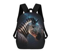 sinyumoney Zebra in Space Art Print-4 17inch Mochila Escolar Impresa En 3D Para Niños, Mochila Escolar Informal De Moda, Mochilas De Viaje Para Niños Y Estudiantes.
