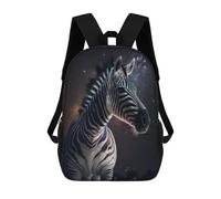 sinyumoney Zebra in Space Cosmic Wildlife Mochilas Para Niños 17inch Mochila Escolar Mochila Escolar Impresa En 3D Para Niños De Primaria Y Secundaria