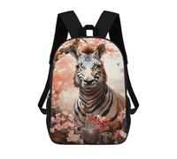 sinyumoney Zebra in Spring Garden Mochilas Impresas En 3D Para Niños 17inch Mochilas De Moda Informales Para El Día A Día, Bolsas De Viaje, Mochilas Informales Para Exteriores Para Niños Y Niñas