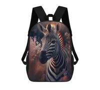 sinyumoney Zebra in Wildflowers -1 Mochilas Infantiles Impresas En 3D, Mochilas De Moda Informales, Mochilas De Viaje Bonitas, Mochilas Informales Para Exteriores Para Niños Y Niñas 17inch