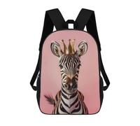 sinyumoney Zebra King Mochila Escolar Infantil Estampada Para Adultos Y Niños, Mochila De Viaje Para El Día A Día 17inch