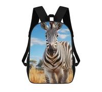sinyumoney Zebra Mochila Escolar Para Niños Y Niñas, Mochila Informal De Viaje, Mochila De Gran Capacidad Para El Día A Día 17inch