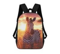 sinyumoney Zebra Sunset Harmony Mochilas Impresas En 3D Para Niños 17inch Mochilas De Moda Informales Para El Día A Día, Bolsas De Viaje, Mochilas Informales Para Exteriores Para Niños Y Niñas