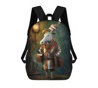 sinyumoney Zebra Traveler Art Mochila Escolar/de Trabajo/para Portátil Para Hombres, Mujeres Y Adolescentes 17inch
