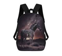 sinyumoney Zebra Under Milky Way Mochila Escolar, Mochila Informal, Mochila De Día, Mochila Escolar, De Trabajo, De Viaje Para Niñas, Adolescentes 17inch