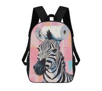 sinyumoney Zebra with Toilet Paper Hat Mochilas Impresas En 3D Para Niños, Mochila Escolar, Mochila Informal Para Exteriores, Mochila Informal De Moda Para Niños, Lindas Bolsas De Viaje 17inch