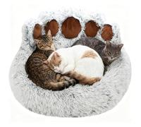 Sinyuyong Cama Redonda y esponjosa for Mascotas, Cama Antideslizante for Perros de Felpa, Cama Suave for Gatos a máquina, Abrazo de rosquilla for Mascotas pequeñas y Medianas, diseño Acogedor(XXL)