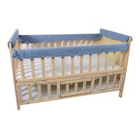 Sinyuyong Juego de Protectores de Cubierta for riel de Cuna Fit, Protector de dentición for riel de Cuna, Envoltura de Parachoques Segura for protección contra masticaciones(D)