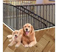 Sinyuyong Puerta de Seguridad for bebés de Alta Resistencia for escaleras: Protector de barandilla Ajustable con Red de Malla for niños, Mascotas y contención de Juguetes(Black,150-90CM)