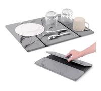 sinzau Alfombrilla de cocina plegable de 50 x 40 cm, cabe en un cajón para platos, 80 % de ahorro de espacio, se puede utilizar como posavasos para frutas en estado plegado de 2 cm
