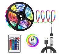 sinzau Barra de luz LED con mando a distancia de 24 teclas, 1 m, USB, lámpara LED para fiestas y decoración DIY