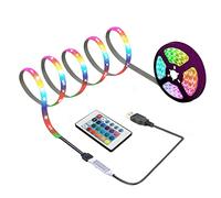 sinzau Barra de luz LED con mando a distancia de 24 teclas, 2 m, USB, lámpara LED para fiestas y decoración DIY