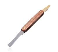 sinzau Cuchillo de Injerto, Cuchillo de Jardín de Injerto Multifuncional de Doble Hoja con Separador, Plegable
