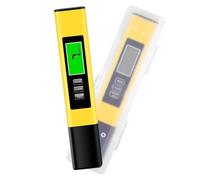 SINZONeu® Analizador Agua 4-en-1 | Medidor TDS EC Temperatura con Pantalla LCD y Sonda Titanio | Para Agua Potable, Acuario, Piscina (0-9999ppm)