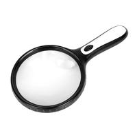 SINZONEu® Lupa con Luz 4 LED, 5X/15X Aumento Dual para Lectura y Manualidades - Lupa de Mano para Mayores, Niños e Inspección de Joyería