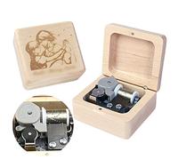 Sinzyo Howl's Moving Castle-Merry Go Round of Life Caja de Música de Madera Vintage Navidad San Valentín Cumpleaños Regalo (Caja de Madera de Arce A)