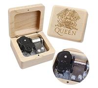 Sinzyo Queen-Bohemian Rhapsody Caja de Música de Madera Vintage Navidad San Valentín Cumpleaños Regalo (Caja de madera de arce-Bohemian Rhapsody)
