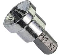 SIO 10x Puntas PH2 para Pladur y Placas de Yeso - Bits para Atornillar Drywall con Tope - Puntas Magnéticas Profesionales para Tornillos de Cartón Yeso y Construcción - Puntas Atornillador Recambio