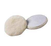 SIO 2X Boina de Lana para Pulir y Abrillantar con Velcro 125 mm - Disco Pulidor para Pulidora Coche - Almohadilla Profesional de Lana para Pulimento, Encerado y Detailing Automóvil - Boinas Pulido