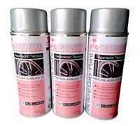 SIO 3x PACK Pintura Plata Aluminio para Llantas en Spray 400 ml Pintura Acrílica Alta Resistencia - Secado Rápido - Acabado Metalizado Profesional para Llantas y Metal