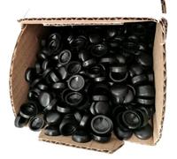 SIO 500 Tapones Negros para Tornillos de Matrícula Coche y Moto - Tapas Embellecedoras Placa Matrícula - Cubre Tornillos Universal Automoción - Acabado Profesional Resistente - Uso Automoción