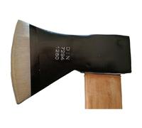 SIO Hacha Larga con Mango de Madera 73 cm y Peso Total 1250 g - Hacha para Cortar Leña, Troncos y Ramas, Cabeza de 1000 g, Mango Ergonómico, Herramienta de Jardinería y Trabajos Forestales