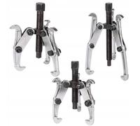 SIO Juego de Extractores para Cojinetes 3 Patas 75, 100 y 150 mm - Kit Extractor de Rodamientos, Poleas y Engranajes - Extractores Mecánicos Universales Heavy Duty para Taller y Automoción