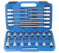 SIO Juego de Llaves XZN con Vasos de 1/2" Estuche 26 Herramientas Punta xzn