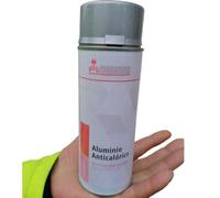 SIO Pintura Anticalórica Gris Plata Spray 400 ml - Pintura Alta Temperatura Resistente al Calor para Escape, Motor, Metal y Chimeneas - Secado Rápido, Anticorrosión, Uso Automoción e Industrial