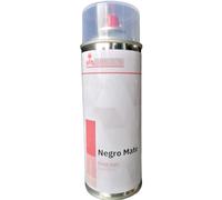 SIO Pintura Spray Negro Mate Acrílica 400 ml - Aerosol Profesional de Secado Rápido Alta Cobertura - Pintura para Coche Moto Metal Madera Plástico Llantas, Herramientas y Decoración Interior Exterior
