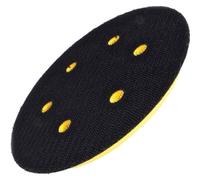 SIO Plato Soporte Lijadora Orbital 150mm 6” - Base con Sistema Tipo Velcro 6 Agujeros - Plato Lijadora Universal para Discos de Lija - Recambio para Lijadoras Orbitales Profesionales