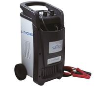 SIO Thor 600 Cargador Arrancador de Baterías Profesional 12V/24V - Arranque de Emergencia para Coche, Furgoneta y Camión - Booster Potente para Taller con Protección y Alta Potencia