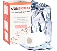 Sion Biotext Unna Boot - Vendaje de compresión flexible de zinc para mantener el ambiente húmedo y curativo, gasa para vendaje médico, suministros de primeros auxilios EMS, rollo de 3 pulgadas x 30