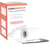 Sion Biotext Unna Boot - Vendaje de compresión flexible de zinc para mantener la humedad y el medio ambiente curativo, vendaje médico, gasa, suministros de primeros auxilios, rollo de 4 pulgadas x 30