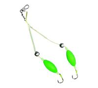 Sionhiuo Anzuelos de, Juego de Ganchos de Marcha atrás con Dos púas, Montaje Multicapa Resistente a los Golpes para Trucha, bagre, Agua Dulce y Salada