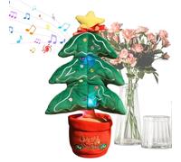 Sionhiuo Árbol de Navidad eléctrico danza música juguete,Eléctrico Canto Luminoso Árbol de Navidad Figura | Decoración estacional para Dormitorio Acción de Gracias Cumpleaños