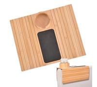 Sionhiuo Bandeja de Mesa de Descanso del Brazo de sofá, Bandeja de sofá de sofá Plegable - Bandeja de reposabrazos Plegable contra el Deslizamiento | Organizador de Ahorro de Espacio, Suministros de