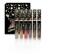 Sionhiuo Brillo Labial con Purpurina,Bálsamo Labial Brillante 6 Tonos 2.5ml - Set de Maquillaje Labios Líquido de Alto Brillo para Mujeres, Uso Diario, Fiesta, Bodas, Citas, Viajes y Regalos