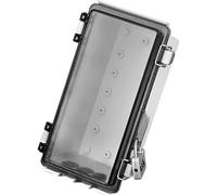 Sionhiuo Caja eléctrica impermeable - Caja de proyecto con tapa transparente, carcasa a prueba de polvo con cerradura para electrónica en exteriores