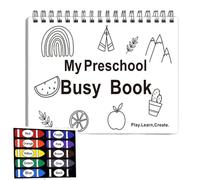 Sionhiuo Cuadernos De Actividades Preescolar | Material Educativo Infantil Para Niños - Cuaderno de Prácticas Juguete Educativo Infantil para Casa Guardería y Escuela