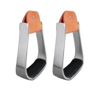 Sionhiuo Estribos ingleses - Equipo acolchado de aluminio para equitación | Barras de seguridad para caballos | Para exteriores, establos, pastos, granjas, rancho, trabajo, entrenamiento, competición