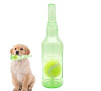 Sionhiuo Juguete para perros en forma de botella, bolsa de compra chirriante, juguete interactivo para perros, para juegos, cachorros, cumpleaños, piscina, enriquecimiento, aburrimiento, Navidad