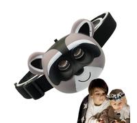 Sionhiuo Luces delanteras LED, Luces delanteras para la frente, Linterna giratoria para niños de dibujos animados con diademas ajustables, Luces frontales portátiles, suministros de camping para