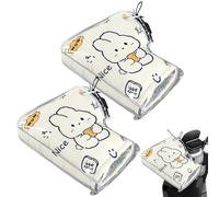 Sionhiuo Manoplas para Manubrio De Motocicleta - Guantes Protectores Cálidos con Diseño Animado | Manguitos para Ciclismo Resistentes Al Agua - para Motociclismo En Invierno Ciclismo En Carretera