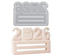 Sionhiuo Moldes de silicona para resina, antiadherente, fácil de resolver, reutilizables, lisos, molde de resina para posavasos, para hacer velas, familia, hogar, fiesta, vacaciones, interior