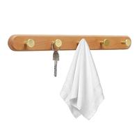 Sionhiuo Perchero Ganchos Madera,Perchero De Pared Madera - Ganchos para abrigos sin perforaciones | Gancho para de montaje en pared, ganchos de almacenamiento, soporte para llaves, perchero para