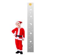 Sionhiuo Regla de altura para niños, barra de medición para niños, gráfico de crecimiento de altura acrílico, decoración de pared, espejo de cuerpo completo con cinta adhesiva para sala de juegos y