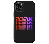 Sionista Ahava Amor Hebreo Israel Jerusalén Cultura Judía Carcasa para iPhone 11 Pro
